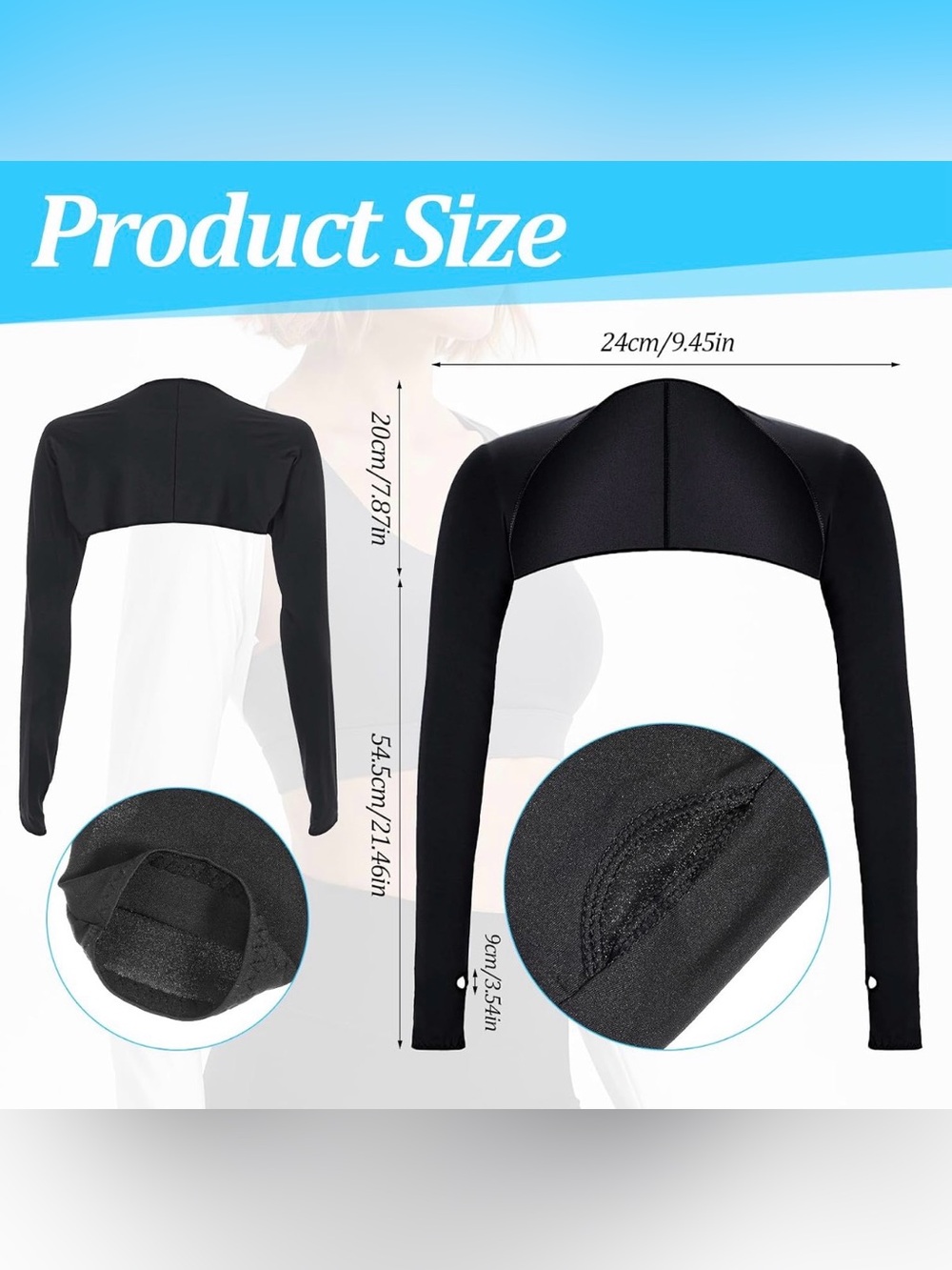 Women’s Arm Sleeve Sun Protection Shawl - Picture 2 of 10